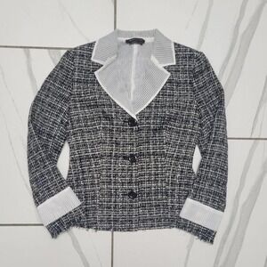 y2k Professional Wear BCBG Max Black and white Blazer